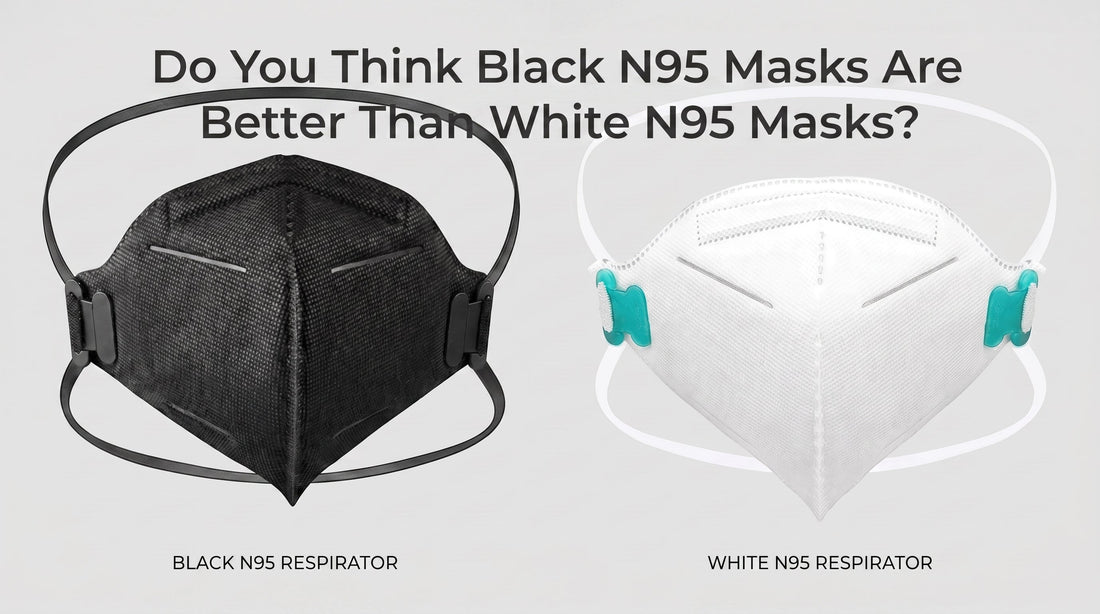 black vs white n95 mask comparison