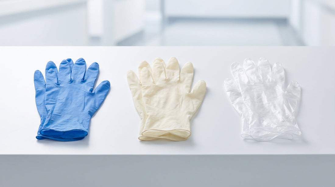 Nitrile vs latex vs vinyl gloves comparison